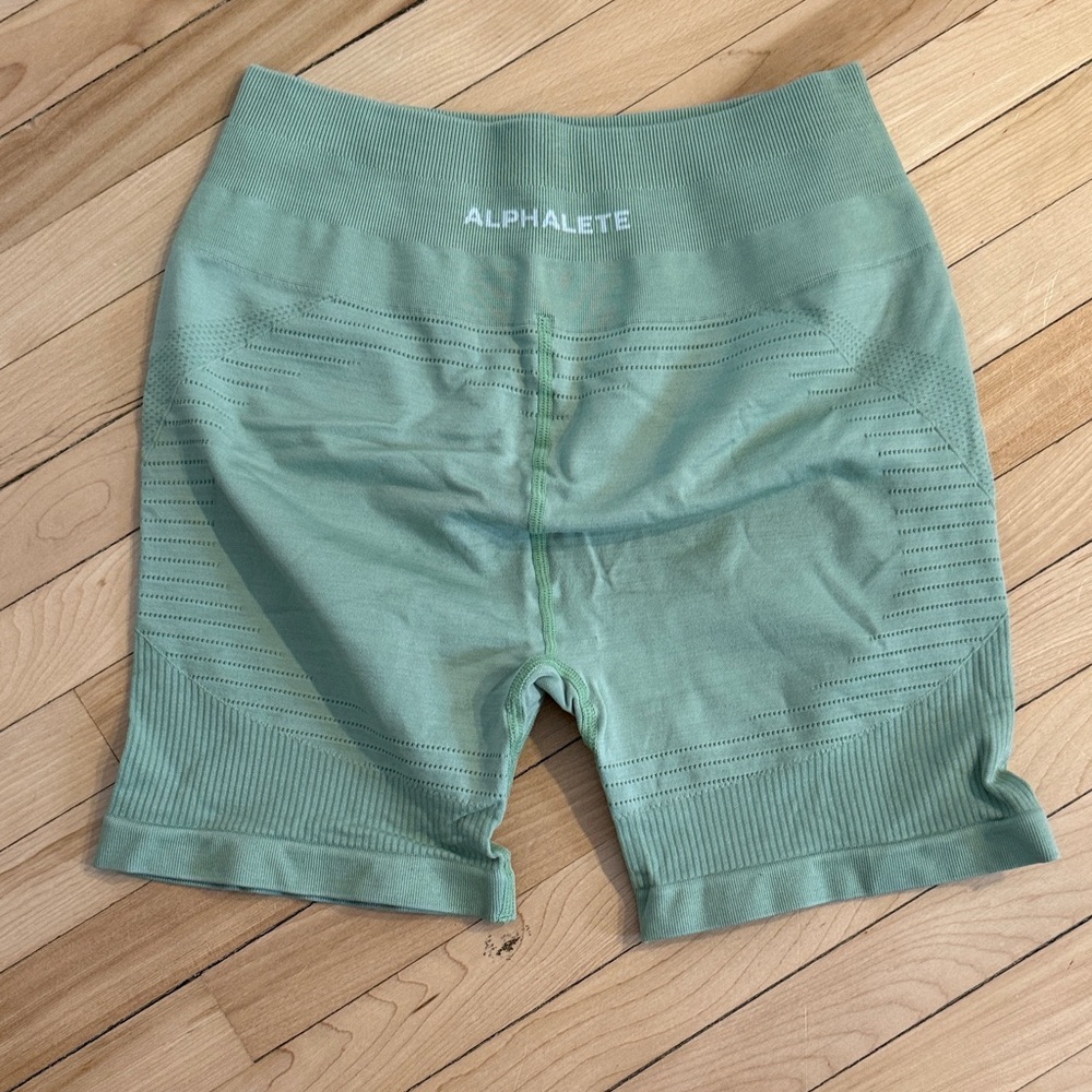Alphalete Mint Green Seamless Shorts